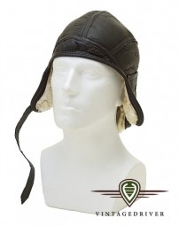 Navigator Lederhaube schwarz